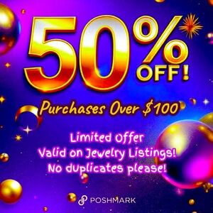 50% Off Jewelry Offer